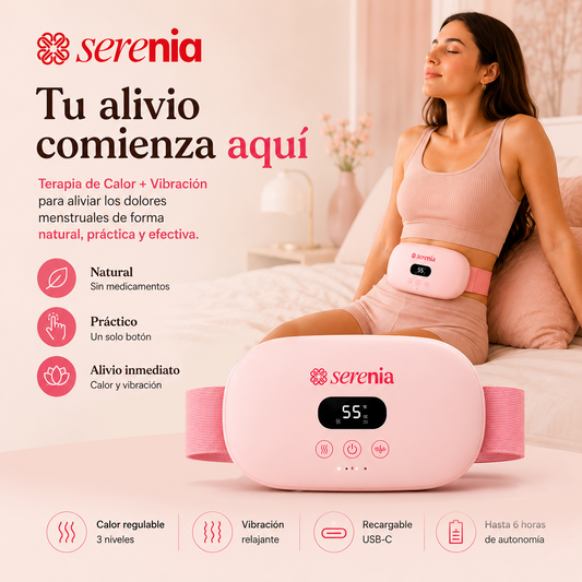 Cinturón Térmico Portátil para aliviar cólicos menstruales